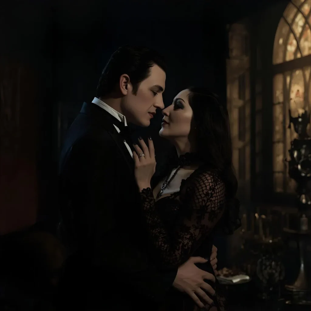 Gomez & Morticia Addams Love Puns