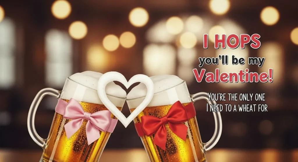Romantic Beer Valentine Puns
