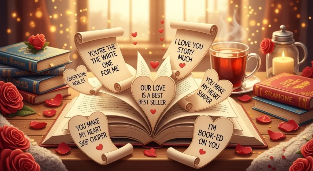 Cute Book Valentine Puns 