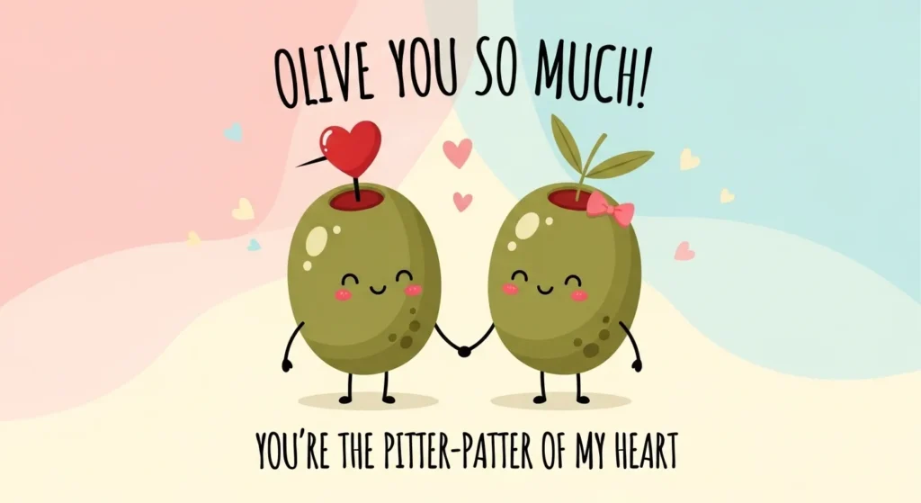 Cute Olive Valentine Puns 