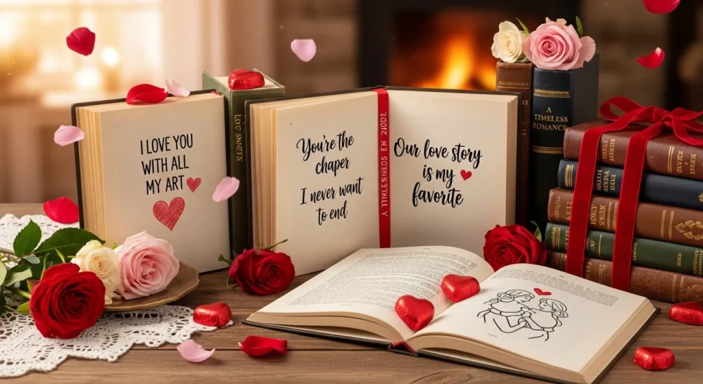 Romantic Book Valentine Puns 