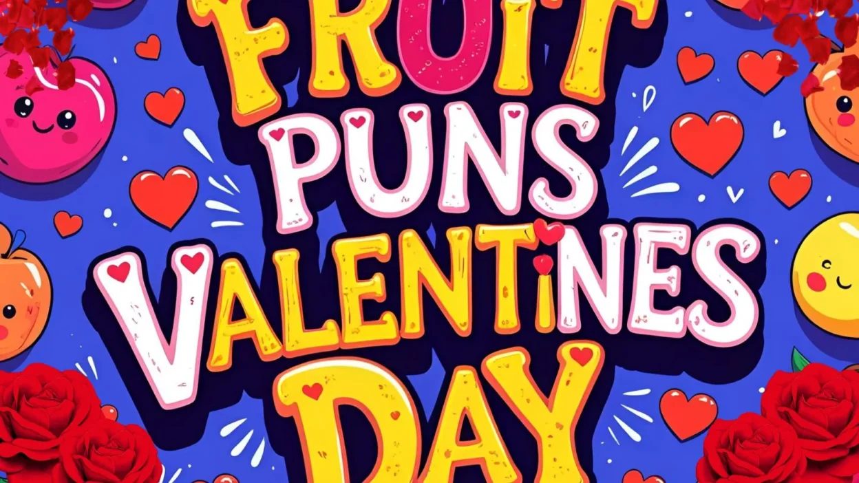 Fruit puns valentines day