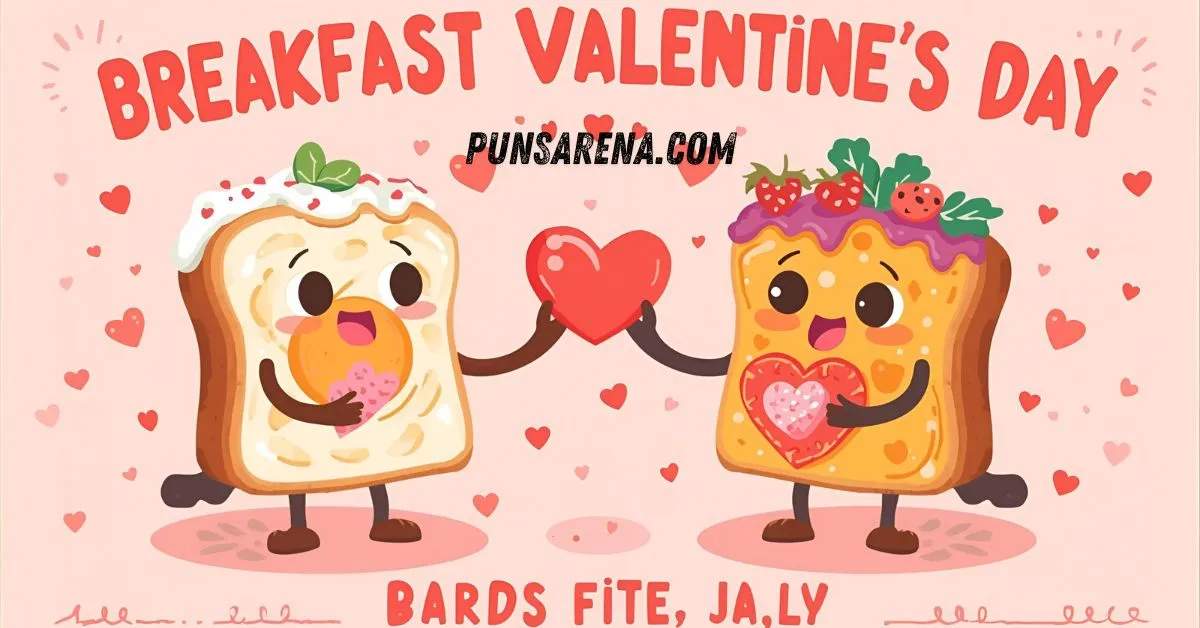 Breakfast puns valentines day