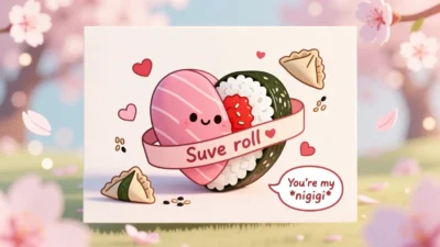 Sushi puns valentines day