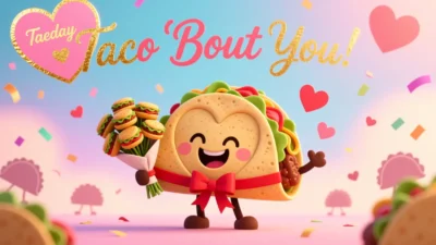 Taco puns valentines day