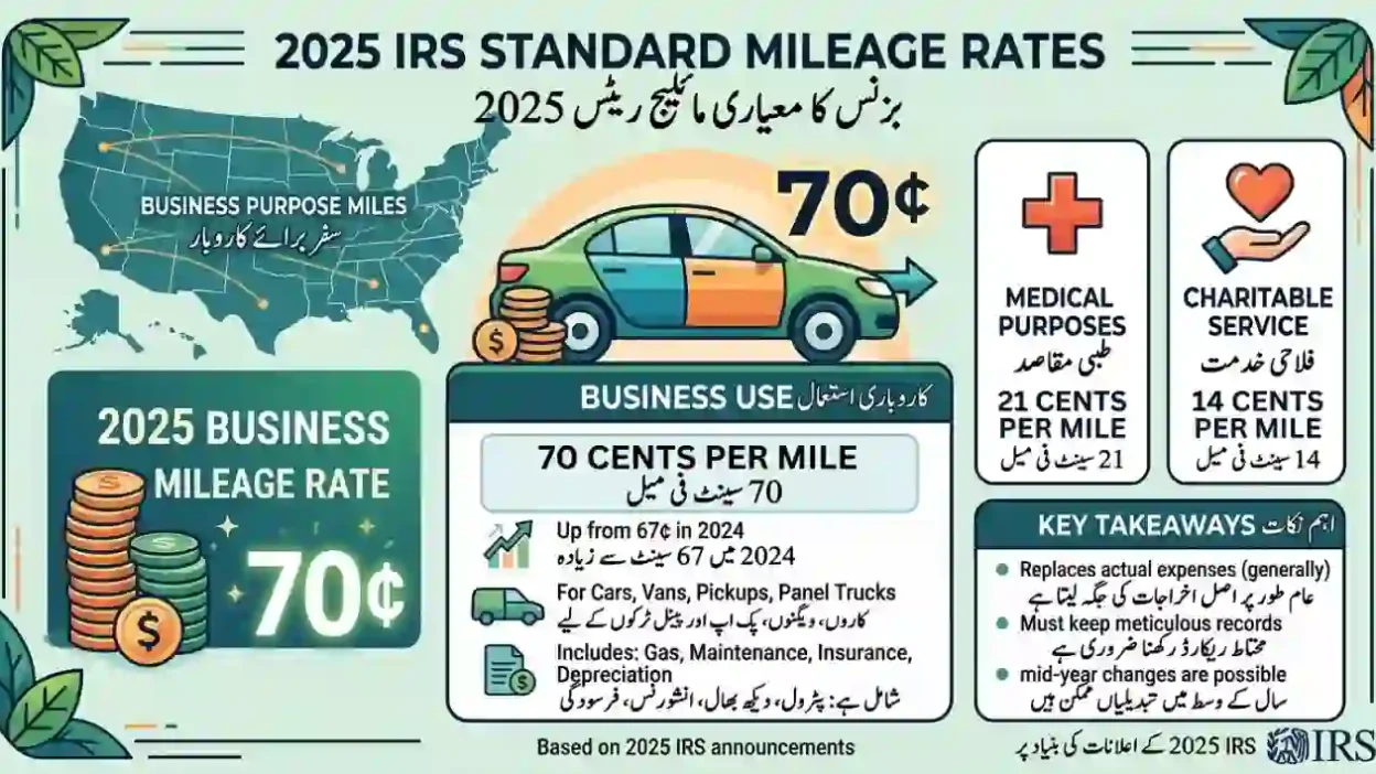 business mileage rate 2025