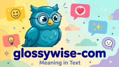glossywise com meaning in text