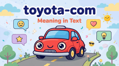 toyota com meaning in text